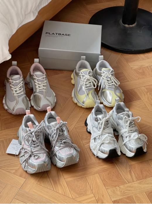 😘【PlatBase夏季减震透网老爹鞋组合】✨夏款，整个鞋面都是透网凉爽的，✅未来设计感，隐形增高7cm 🥳超轻弹力底，百搭不磨脚，潮人必备！！！🙆 商品图1