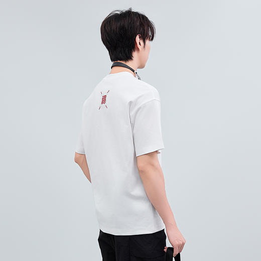 【断码清仓】HX 夏季圆领短袖T恤凉感科技微宽松版型/S102522721101/02 商品图6