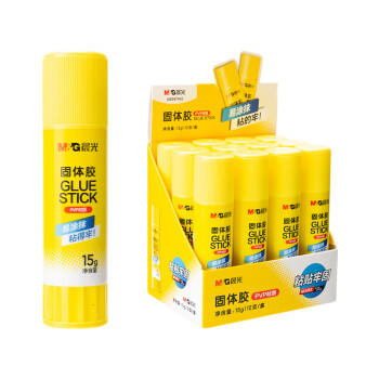 晨光(M&G)文具 15g高粘度PVP固体胶水 无甲醛快干耐用胶棒 高粘固体胶 办公用品 12支装  ASG971K2 商品图2