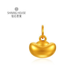 【定价黄金】【门店同款】【限时8折】钻石世家 黄金屋系列 招财进宝足金黄金手串吊坠配件【黄金不支持7天无理由退换货（3天内发货）】净金重约0.5±0.1克