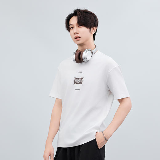 【断码清仓】HX 夏季圆领短袖合体T恤潮牌/S102522652101/02 商品图1