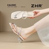 ZHR水钻拖鞋女2025新款夏季时尚夹趾拖鞋外穿洋气蝴蝶结粗跟女鞋 商品缩略图6