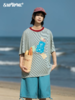 早乙女惠子saotome/STMDX252171/小熊软糖撞色条纹短袖T恤 商品缩略图3