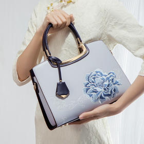 【预售3天】刺绣新中式大容量手提女士妈妈包大气高级感斜挎女包LF311MD