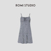 ROMI STUDIO 100%色织亚麻复古格纹短款吊带连衣裙 RWBRLM1487【发货时效25天】 商品缩略图0