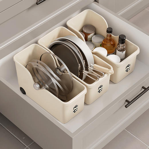 八拾代 日式抽屉居家化妆品分格整理零食收纳置物厨房多功能收纳整理 商品图2