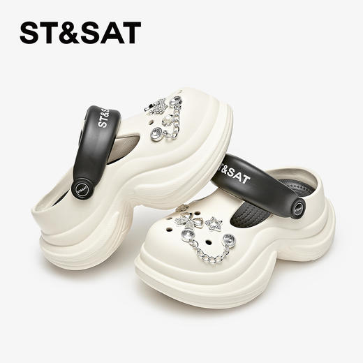 【童鞋】星期六闪闪鞋花软底女童洞洞鞋SSD2195U5G 商品图2