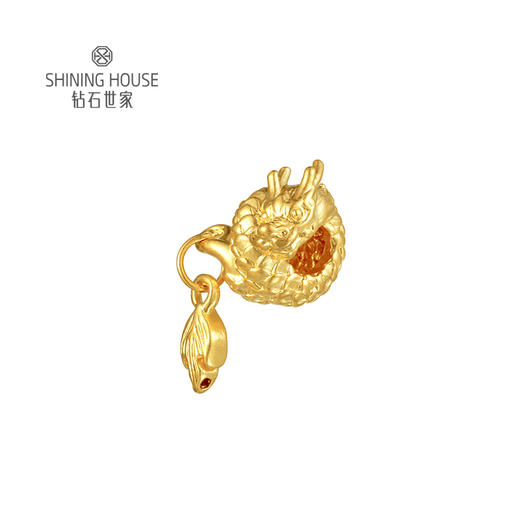 【定价黄金】【限时8折】【现货】钻石世家  生肖龙手串 足金串珠 黄金手链挂件配坠【黄金不支持7天无理由退换货（7天内发货）】（约0.5g±0.1） 商品图1