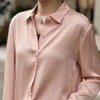 【à perles】30mm重绉真丝 干枯玫瑰色尖领长袖衬衣 商品缩略图4