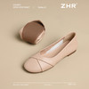 ZHR则则软底舒适浅口单鞋2025新款一脚蹬平底鞋气质豆豆鞋小皮鞋 商品缩略图1
