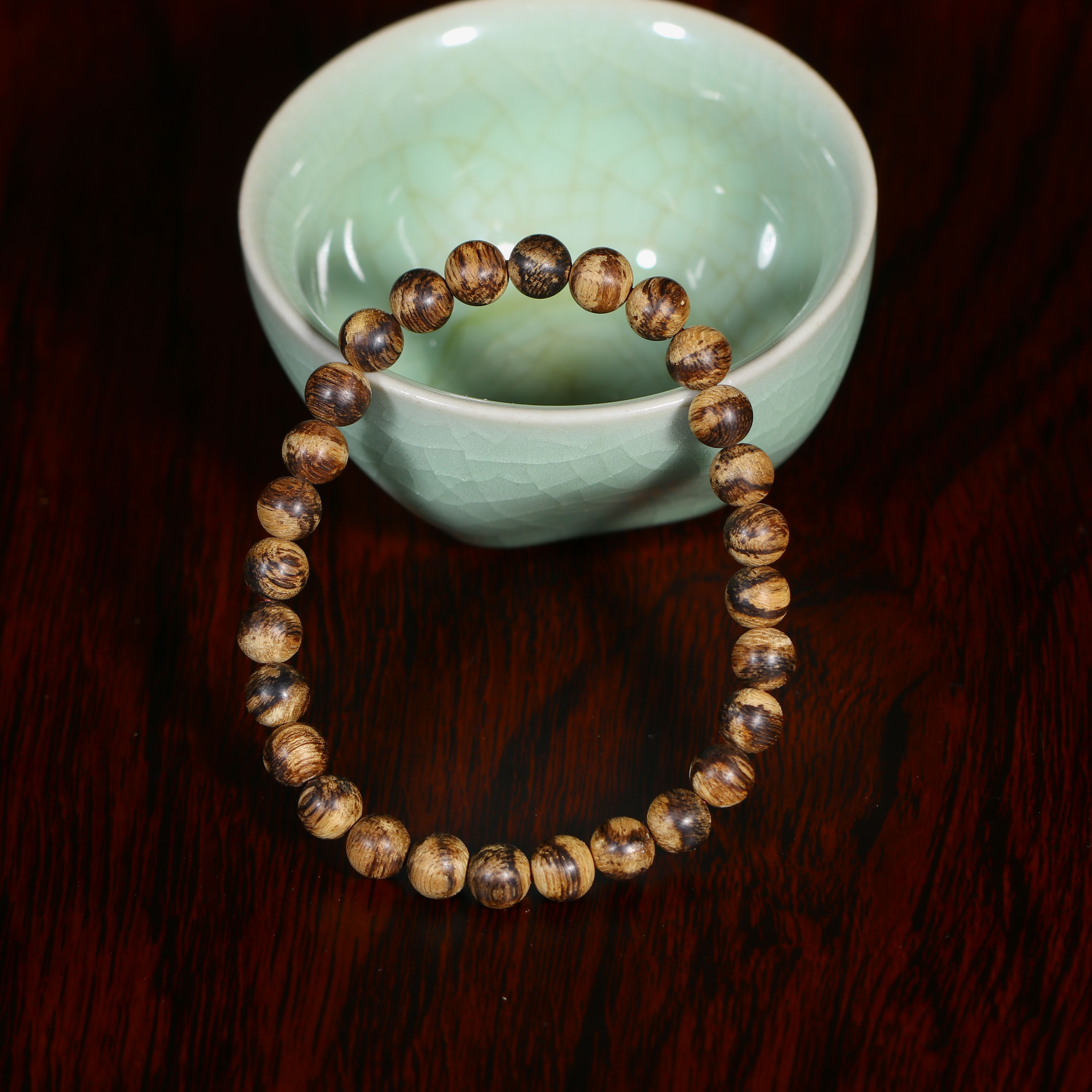 BC.GC5.9-29 文莱九分沉手串，6mm， 3.59g