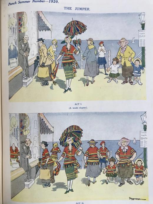1920年1-6月 英国讽刺漫画杂志《笨拙》 漆布精装16开 商品图3