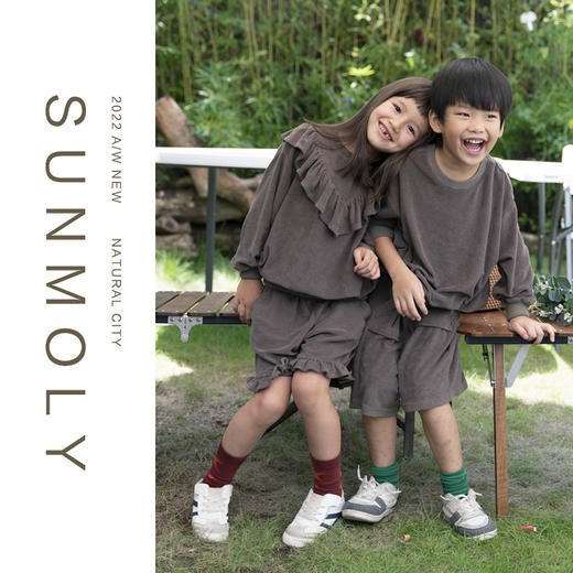 三茉童装/M167/男童卫衣春秋基础款女童套装新款儿童长袖秋装 商品图2