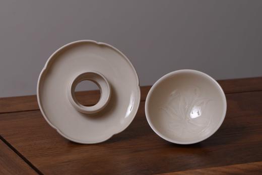 全手工定窑 宋韵芳华茶盏  定瓷风雅 商品图2