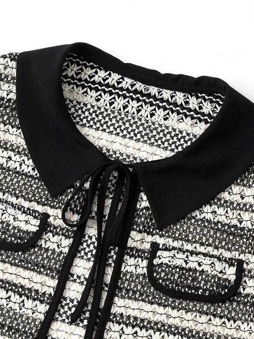 「自」全新升级【铂金会员247/天猫329/差价82】(99219)2025年新款夏季设计感小众时尚气质撞色连衣裙 商品图3