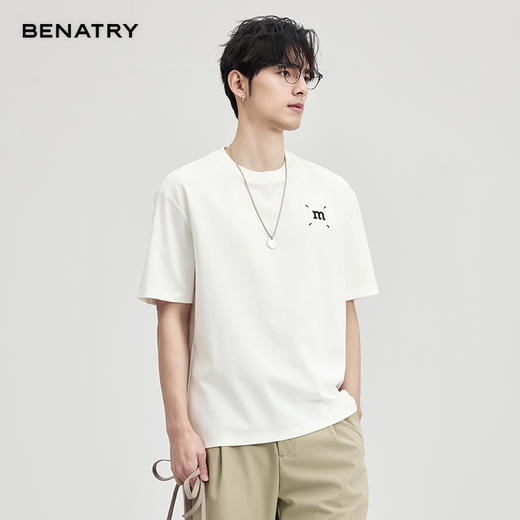 贝纳川夏季圆领多色短袖T恤ECF114107 商品图4