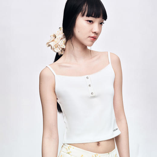 HERLIAN 2025夏季新品女士花边装饰吊带背心 商品图3