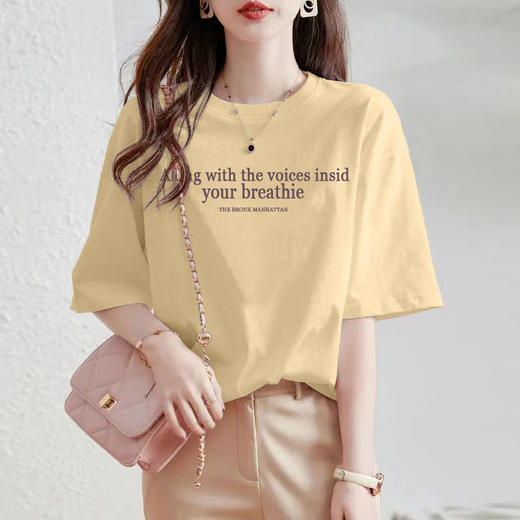 百媚生 纯棉100%短袖t恤1066 商品图2