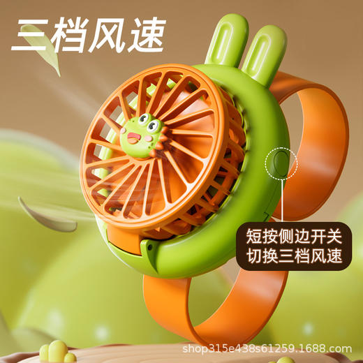 新款手持迷你小风扇USB卡通手表风扇便携式儿童户外充电风扇批发 商品图11