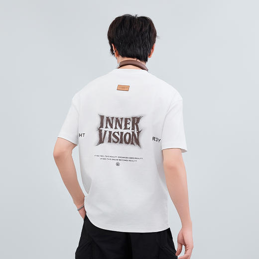 【断码清仓】HX 夏季圆领短袖合体T恤潮牌/S102522652101/02 商品图4