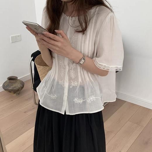 重工刺绣提花棉开衫上衣   FLW-L5D412572【FLW-2572】 商品图3