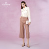 乔万尼新款休闲裤女夏薄款宽松显瘦七分纯色阔腿裤EI2F793 商品缩略图2