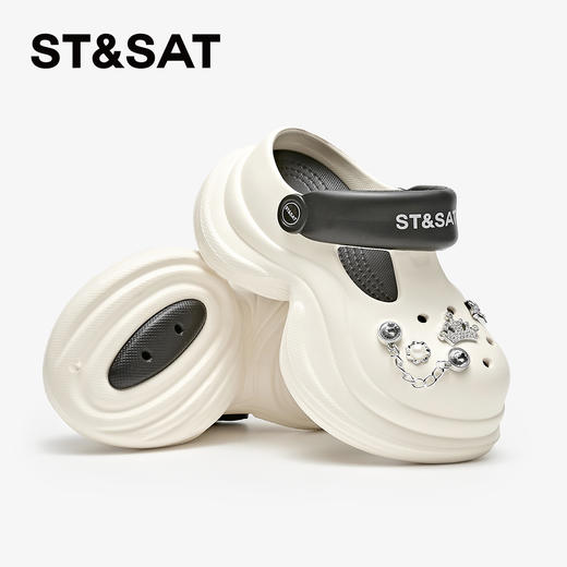 【童鞋】星期六闪闪鞋花软底女童洞洞鞋SSD2195U5G 商品图1