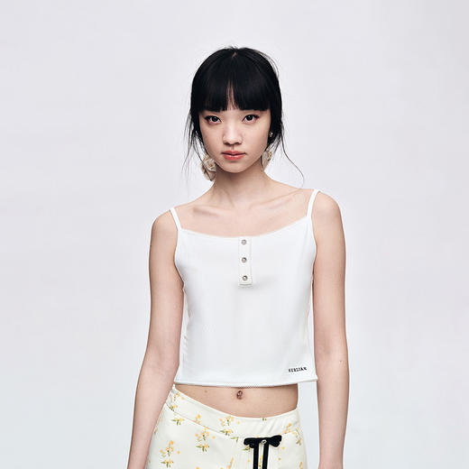 HERLIAN 2025夏季新品女士花边装饰吊带背心 商品图2