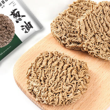 冷卡0脂葱油荞麦方便面非油炸面条免煮泡拌粗粮饱腹健身代餐80g*10袋 /粮油调味 /方便食品 /方便面 商品图4