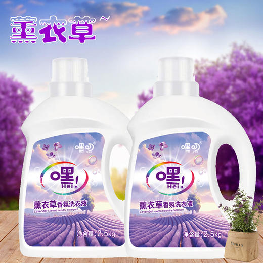 嘿叨 薰衣草香氛洗衣液2.5kg  深层清洁持久留香强力去渍低泡易漂洗 商品图0