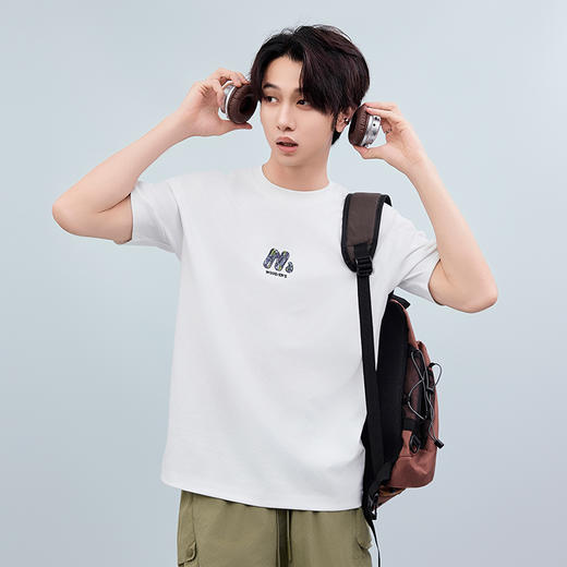 【新品上市】HX 夏季圆领短袖T恤微宽松版型S102522653101/02 商品图3