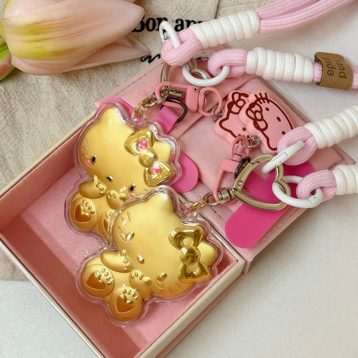 “精美礼盒包装”香港周六福 999足金珐琅炫彩招财猫挂件手机链 商品图6