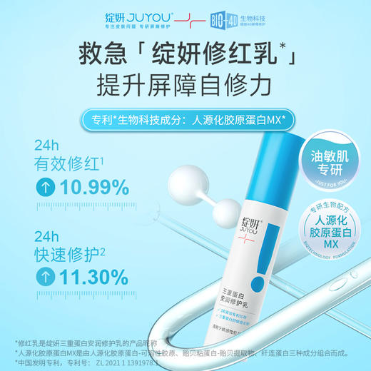 【敏感肌修护】绽妍修红乳50g 三重胶原蛋白乳液 缓解补水修护屏障舒缓 商品图4