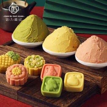 馅入糕欢樱花绿豆沙馅500g烘焙青团馅料月饼馅料绿豆冰糕冰皮粽子馅料 /粮油调味 /烘焙原料 /烘焙馅料 商品图5