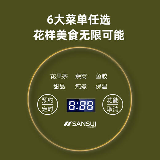 山水（SANSUI）600ml电炖杯（电脑款）KT-920 商品图2