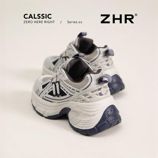 ZHR则则厚底【6cm】蓝鲸老爹鞋女小个子显高运动休闲鞋透气网面鞋 商品图2