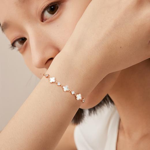 卡蒂罗KADER四叶草纯银手链S925女生夏ins小众设计2022年新款七夕礼物送女友 商品图10