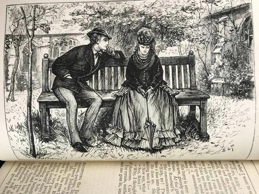 约19世纪后期 狄更斯《德鲁德疑案与其他故事》 8幅插图 真皮精装36开 商品图5