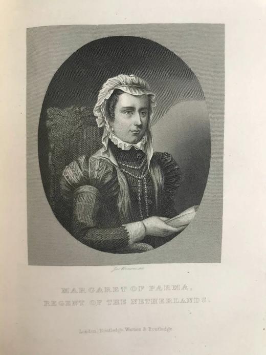 1860年 普雷斯科特《西班牙国王腓力二世统治史》（全2卷） 5幅肖像插图 全真皮精装大32开 商品图7