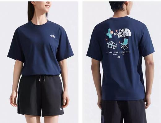 北面男女同款纯棉印花短袖T恤户外休闲透气新款TheNorth 商品图7