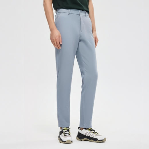 【含桑蚕丝】圣得西男装休闲裤夏季新款商务百搭修身舒适直筒长裤 商品图2