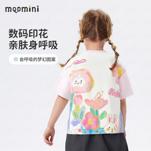 【5A抑菌+冰冰棉】【90-130】【MQDmini】女童夏季短袖卡通T恤 商品图2