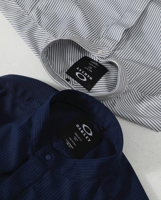 oakley条纹机能速干衬衫 定做条纹混纺面料 速干 透气 商品图8
