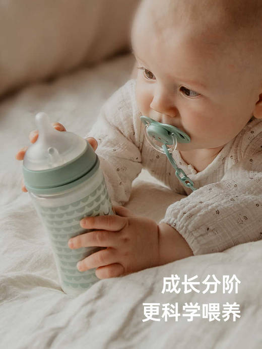 suavinex苏维妮扁嘴硅胶奶嘴仿生母感奶瓶防胀气宽口径通用替换嘴307042 307043 307044 商品图3