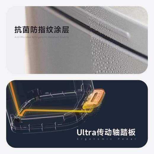 优百纳脚踏式不锈钢垃圾桶带盖家用轻奢高档客厅厨房办公室商用 商品图2