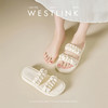 西遇法式小凉拖鞋女新款夏季仙女风软底厚底凉鞋配裙子一字拖K1156800 商品缩略图1