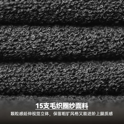 工装优选美式重磅灰黑色短裤宽松廓形直筒透气松紧腰五分卫裤男夏 商品图2