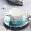 英式下午茶茶具 骨瓷咖啡具欧式 配点心盘6人适用家用送礼咖啡具繁花似锦6人用16头咖啡具 商品缩略图3
