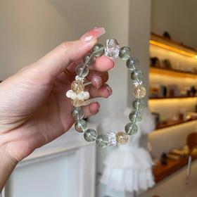 钻石豪门14000积分天然绿水晶黄阿塞多宝手串