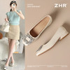 ZHR则则法式复古水钻方扣平底单鞋女2025新款百搭浅口一脚蹬女鞋 商品缩略图0